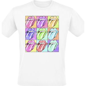 The Rolling Stones Color Pop Lips tricko bílá