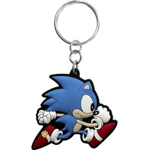 Sonic Sega Sonic run x4 - Schlüsselanhänger Klíčenka vícebarevný