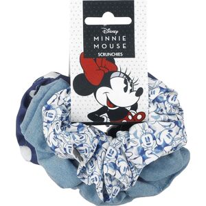 Mickey & Minnie Mouse Minnie Vlasové gumičky modrá/bílá