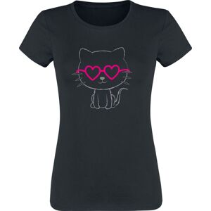 Tierisch Cat Love Dámské tričko černá