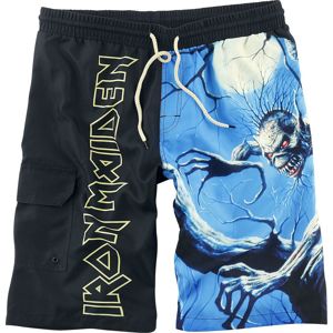 Iron Maiden EMP Signature Collection pánské plavky cerná/modrá
