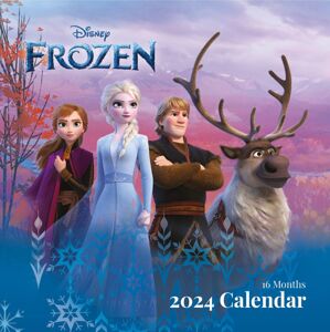 Frozen Kalendář na zeď 2024 Nástenný kalendář vícebarevný