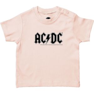 AC/DC Metal-Kids Collection - Logo Baby detská košile světle růžová
