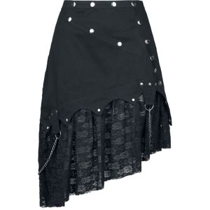 Gothicana by EMP Asymmetric sukne černá