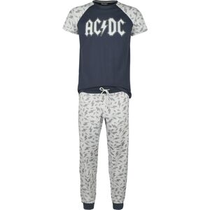 AC/DC EMP Signature Collection pyžama šedá/modrá