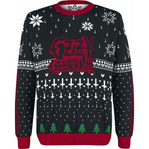 Ozzy Osbourne Holiday Sweater 2021 Pletený svetr bílá/cerná/cervená