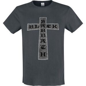 Black Sabbath Amplified Collection - Cross Tričko charcoal
