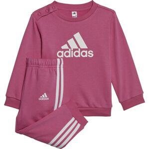 Adidas BOS Jog FT Pre detské tricko s dlouhým rukávem a kalhoty světle růžová
