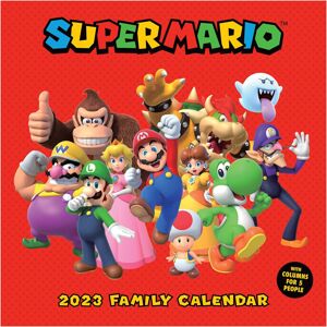 Super Mario Rodinný kalendář 2023 Nástenný kalendář vícebarevný