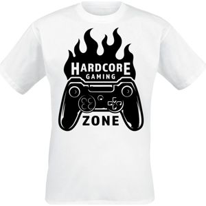 Hardcore Gaming Zone tricko bílá