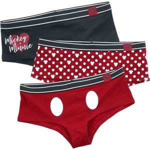 Mickey & Minnie Mouse Mickey und Minnie spodní prádlo cerná/bílá/cervená