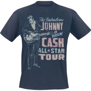 Johnny Cash All Star Tour Tričko námořnická modrá