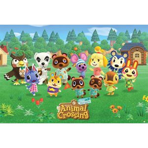 Animal Crossing Lineup plakát vícebarevný