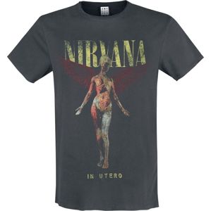 Nirvana Amplified Collection - In Utero Tričko charcoal