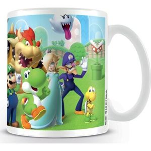 Super Mario Mushroom Kingdom Hrnek vícebarevný