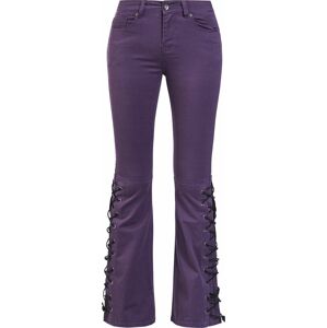 Gothicana by EMP Grace - Violette Jeans mit seitlicher Schnürung Dámské džíny fialová