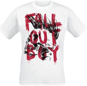 Fall Out Boy Mohawk Skull tricko bílá