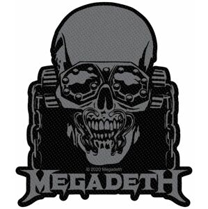 Megadeth Vic Rattlehead Cut Out nášivka cerná/šedá