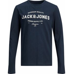 Jack & Jones Jeans LS detské tricko - dlouhý rukáv modrá