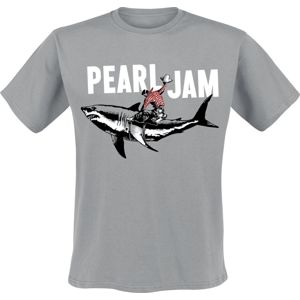 Pearl Jam Shark Cowboy Tričko šedá