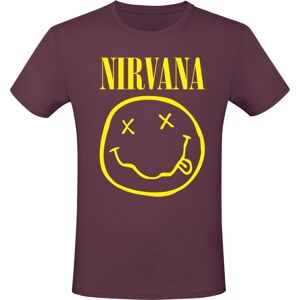 Nirvana Flower Sniffing Tričko burgundská červeň