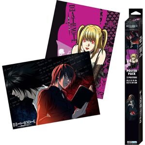 Death Note Sada 2 plakátů s Chibi designem L vs. Light and Misa plakát standard