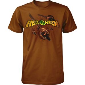 Helloween Straight Out Of Hell Tričko hnědá