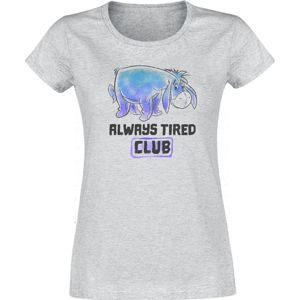 Medvídek Pu Always Tired Club Dámské tričko šedý vres