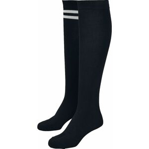 Urban Classics Balení 2 párů dámských univerzitních ponožek Ponožky černá