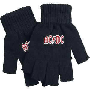 AC/DC Logo rukavice bez prstů černá