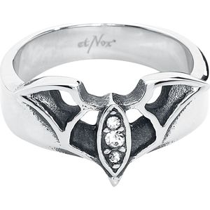 etNox netopýr prsten cerná/stríbrná