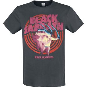 Black Sabbath Amplified Collection - Paranoid Tričko charcoal