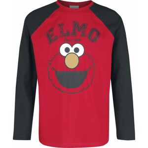 Sesame Street Elmo Since 1969 Tričko s dlouhým rukávem cerná/cervená