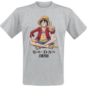 One Piece Luffy Sitting tricko prošedivelá