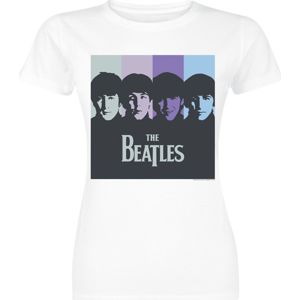 The Beatles Purple Stripes dívcí tricko bílá