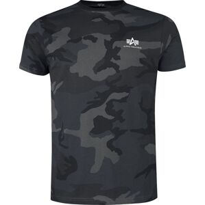 Alpha Industries Kamufláž tričko s potiskem na zádech Tričko šedá/cerná