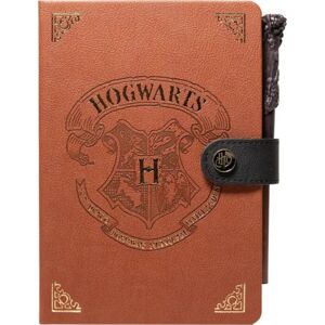 Harry Potter Hogwarts - Notizbuch und Stift Notes hnědá