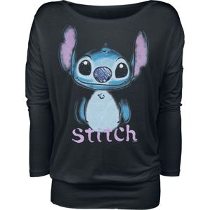 Lilo & Stitch Graffiti dívcí triko s dlouhými rukávy černá