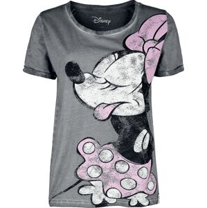 Mickey & Minnie Mouse Minni Maus Dámské tričko šedá