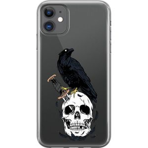 Finoo Knifed Skull Raven - iPhone kryt na mobilní telefon vícebarevný