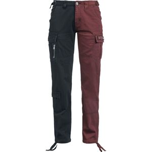 Black Premium by EMP Dvoubarevné kapsáče Dámské džíny cerná/cervená
