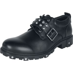 Gothicana by EMP Černé loafers s nýty boty černá