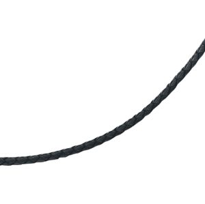 Pletený kožený náhrdelník Náhrdelník - řetízek černá
