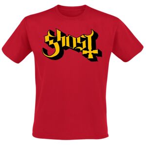 Ghost Yellow Logo Tričko červená