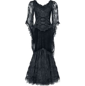 Sinister Gothic Dlouhé šaty Šaty černá