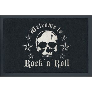 Welcome To Rock 'n' Roll Skull Rohožka černá