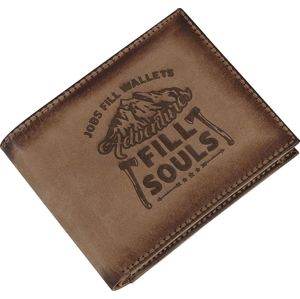Kožená peněženka Adventures Fill Souls Kožená peněženka hnědá