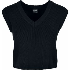 Urban Classics Ladies Short Knittd Slip On Pletený svetr černá
