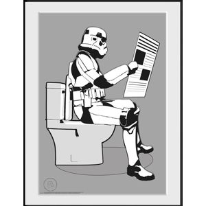 Original Stormtrooper Storm Pooper Zarámovaný obraz standard