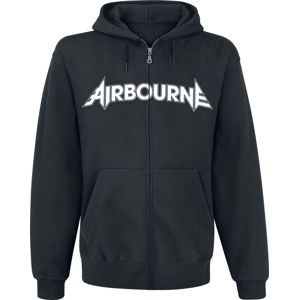 Airbourne Playing Cards mikina s kapucí na zip černá